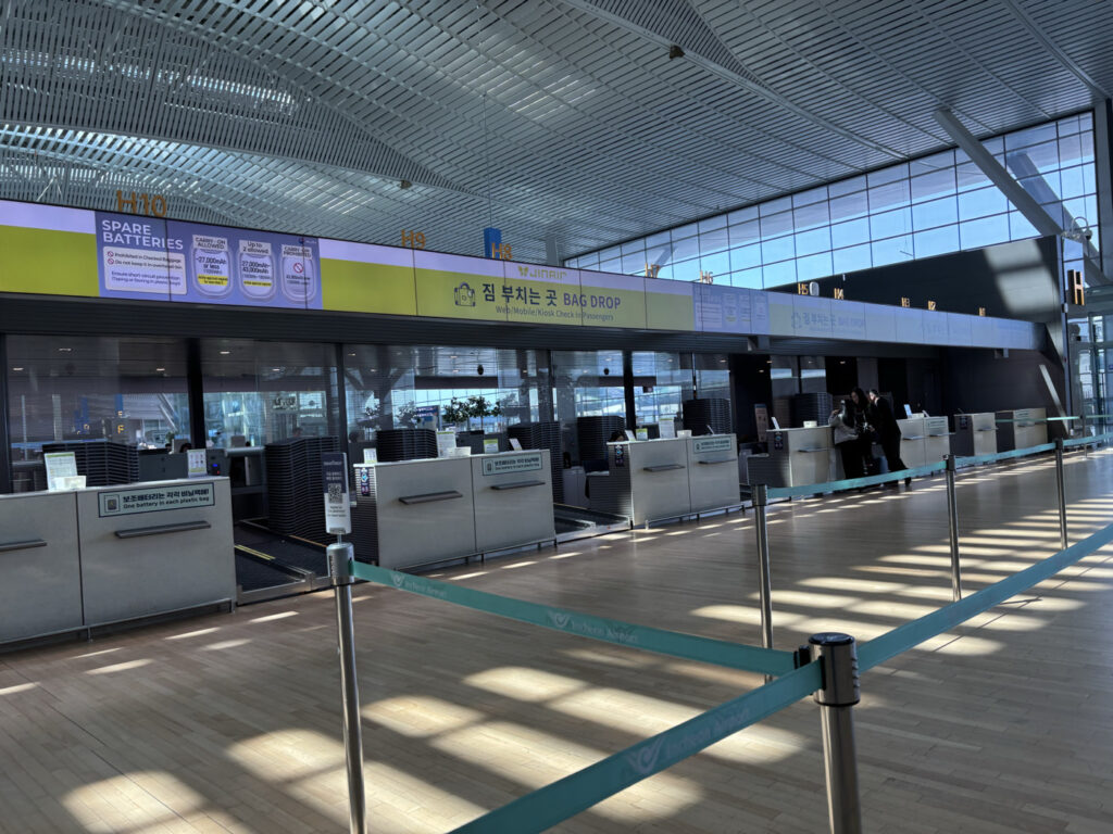 仁川空港ジンエアーカウンター