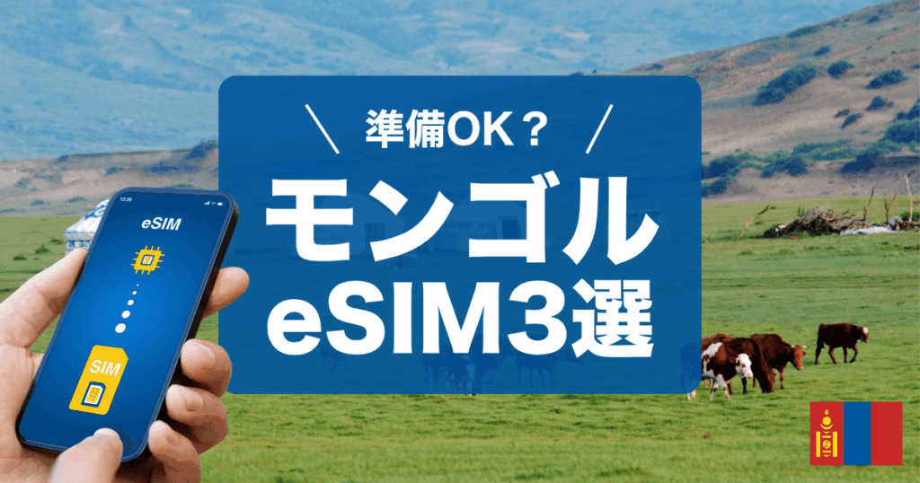 モンゴルで使えるオススメeSIMを3つご紹介します